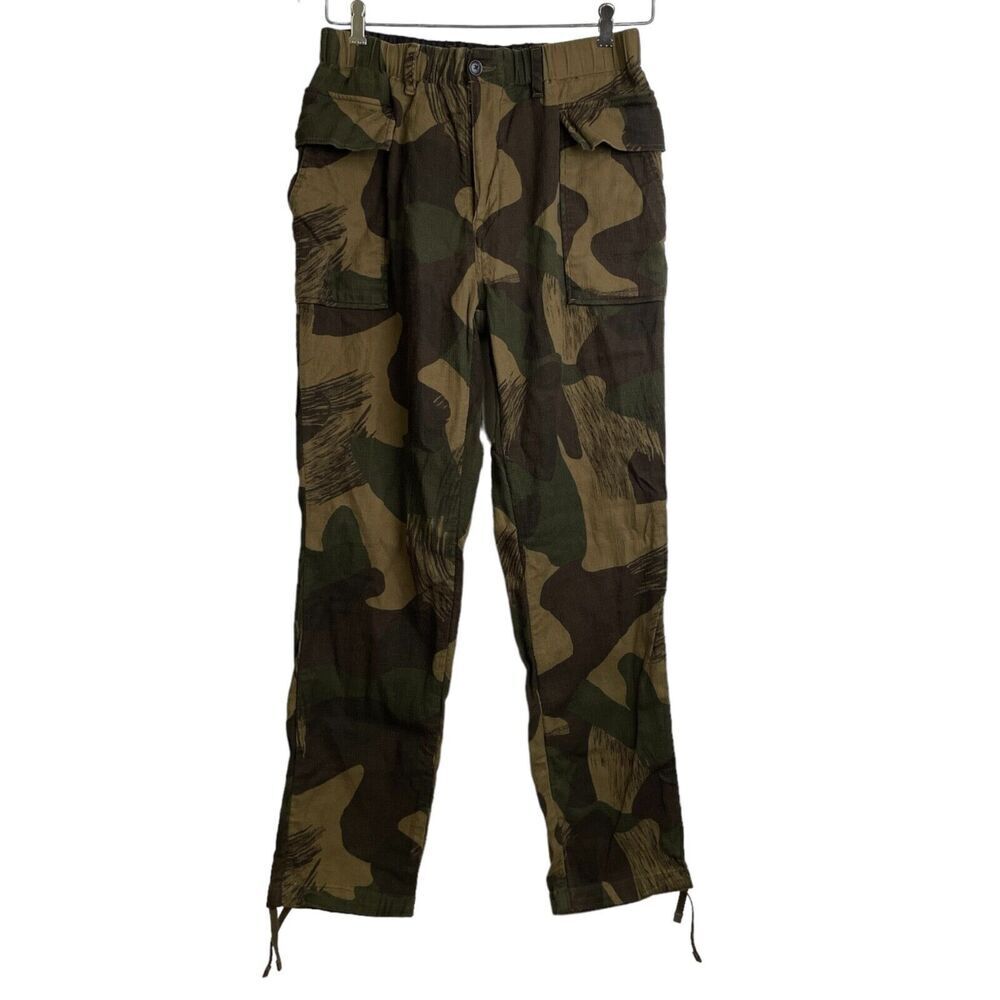 Levis Made Crafted Camo Cargo Pants Green Brown Relaxed Japan Fabric Womens 2